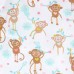 ชุดนอนเด็ก Baby And Toddler Girls Long Sleeve Monkey Family Love Print Stretchie