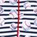 ชุดนอนเด็ก Baby And Toddler Boys Short Sleeve 'Dad's All-Star' Baseball Striped Stretchie