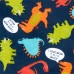 ชุดนอนเด็ก Baby And Toddler Boys Long Sleeve 'I Love Mom This Much' Dino Print Stretchie