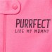 ชุดนอนเด็ก Baby And Toddler Girls Long Sleeve 'Purrfect' Family Love Print Footed Stretchie 3-Pack