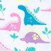 ชุดนอนเด็ก Baby And Toddler Girls Long Sleeve Dino Print Stretchie