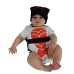 เสื้อผ้าเด็ก Sozo Unisex-Baby Newborn Sushi Bodysuit and Cap Set